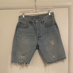 levi’s long 501 shorts